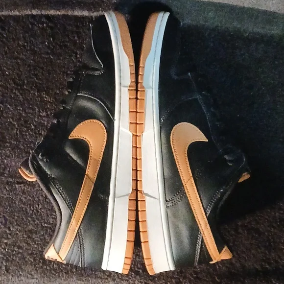 Nike Dunk Low (BLACK AMBER BROWN), Mens Size-12 - Picture 4 of 12